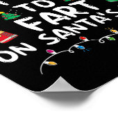 Wahrscheinlich wird auf dem Schoß des Weihnachtsma Poster (Ecke)