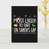 Wahrscheinlich wird auf dem Schoß von Santa bei de Karte (Gelbe Blume)