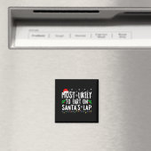 Wahrscheinlich wird auf dem Schoß von Santa Weihna Magnet (In Situ (Geschirrspüler))