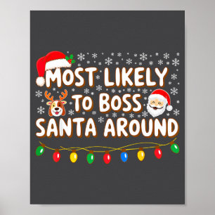Wahrscheinlich wird das Weihnachtsmann-Shirt Famil Poster