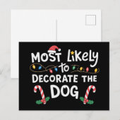 Wahrscheinlich wird der Hund Weihnachten Xmas deko (Vorne/Hinten)