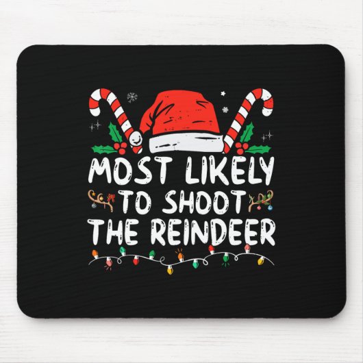 Wahrscheinlich wird der Rentier-Santa-Weihnachtsma Mousepad (Vorne)