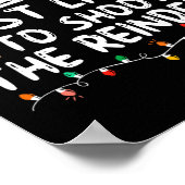 Wahrscheinlich wird der Rentier-Santa-Weihnachtsma Poster (Ecke)
