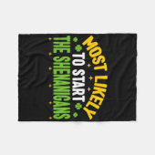 Wahrscheinlich wird der Unfug am St. Patrick's Day Fleecedecke (Vorderseite (Horizontal))