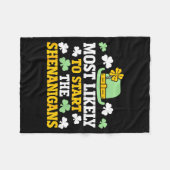 Wahrscheinlich wird er den Schabernack Clover St Fleecedecke (Vorderseite (Horizontal))