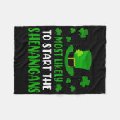 Wahrscheinlich wird er den Unfug am St. Patrick's Fleecedecke (Vorderseite (Horizontal))