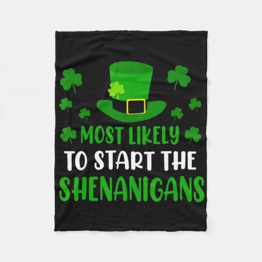 Wahrscheinlich wird er den Unfug am St. Patrick's Fleecedecke (Vorderseite)