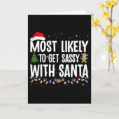 Wahrscheinlich wird es mit Santa Fun Family Christ Karte (Gelbe Blume)