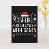 Wahrscheinlich wird es mit Santa Fun Family Christ Karte (Gelbe Blume)