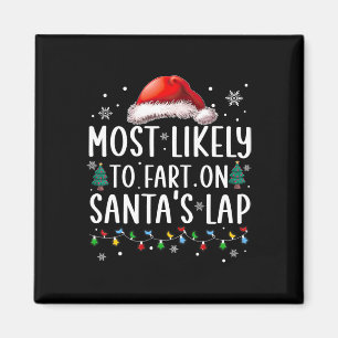 Wahrscheinlich wird man auf dem Schoß von Santa fu Magnet