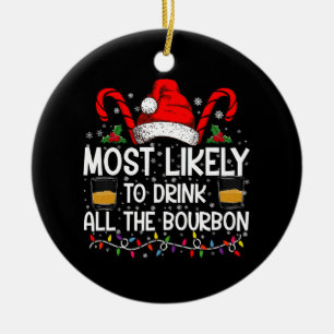 Wahrscheinlich wird man das ganze Bourbon-Weihnach Keramik Ornament