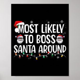 Wahrscheinlich wird man den Weihnachtsmann herumko Poster