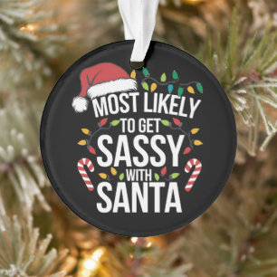 Wahrscheinlich wird man mit Santa Christmas Xmas f Ornament