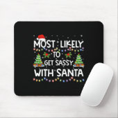 Wahrscheinlich wird man mit Santa Merry Christmas  Mousepad (Mit Mouse)