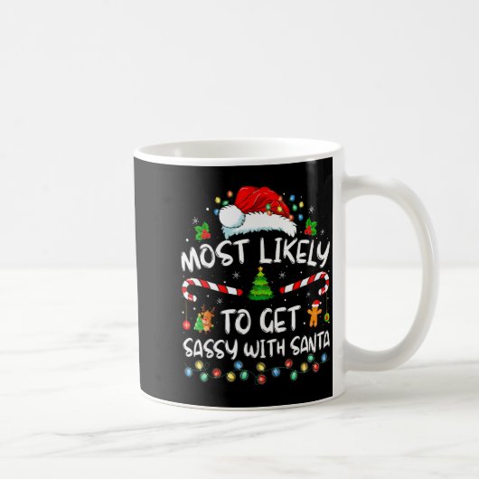 Wahrscheinlich wird man mit Santa Sy lustige Famil Kaffeetasse (Rechts)