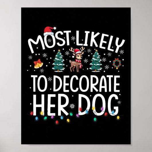 Wahrscheinlich wird sie ihren Hund dekorieren Lust Poster (Vorne)