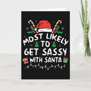 Wahrscheinlich wird Sy mit Santa Christmas Matchin Karte