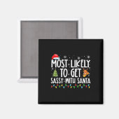 Wahrscheinlich wird Sy mit Santa Fun Family Christ Magnet (Vorderseite/Rückseite)