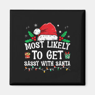 Wahrscheinlich wird Sy mit Santa Fun Family Christ Magnet