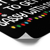 Wahrscheinlich wird Sy mit Santa Fun Family Christ Poster (Ecke)