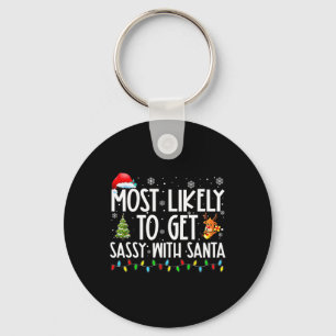 Wahrscheinlich wird Sy mit Santa Fun Family Christ Schlüsselanhänger