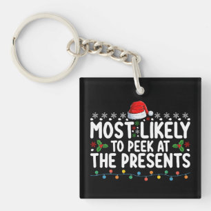 Wahrscheinlich wird Weihnachten Geschenke angescha Schlüsselanhänger
