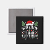 Wahrscheinlich wird Weihnachtsmanns Schlitten zum  Magnet (Vorderseite/Rückseite)