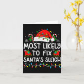 Wahrscheinlich wird Weihnachtsschlitten der Famili Karte (Gelbe Blume)