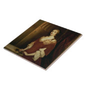 Wahrscheinliches Porträt von Nell Gwynne Fliese (Seite)