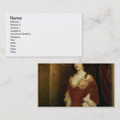 Wahrscheinliches Porträt von Nell Gwynne Visitenkarte (Vorne/Hinten)