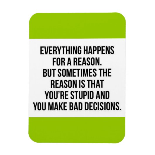 WAHRSCHEINLICHKEITEN ALLES PASSIERT MANCHMAL AUS E MAGNET (Vertikal)