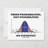Wahrscheinlichkeiten, keine möglichen Statistiken Einladung (Vorderseite)