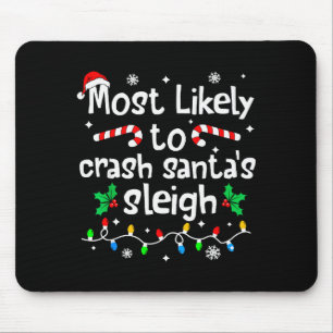 Wahrscheinlichste Absturz von Santas Schlitten Wei Mousepad