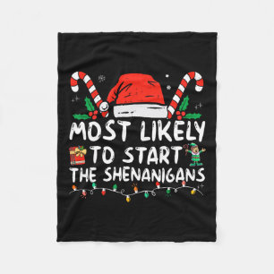 Wahrscheinlichste, die den Weihnachts-Clownereien Fleecedecke