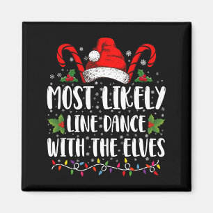 Wahrscheinlichste, die mit den Elfen Weihnachten L Magnet