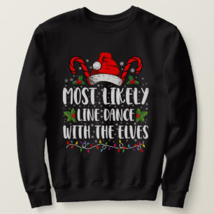 Wahrscheinlichste, die mit den Elfen Weihnachten L Sweatshirt