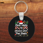 Wahrscheinlichste, die mit Elfen tanzen Familien-Ü Schlüsselanhänger (Vorderseite)