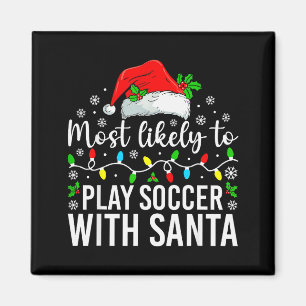 Wahrscheinlichste, Fußball mit Santa Weihnachten F Magnet