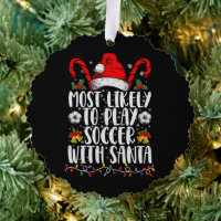Wahrscheinlichste, mit Santa Family Xmas Fußball z