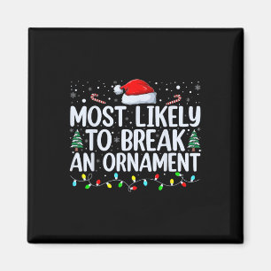 Wahrscheinlichste Person, einen Weihnachtsschmuck Magnet