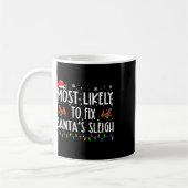 Wahrscheinlichste, um den Weihnachtsmann-Schlitten Kaffeetasse (Links)