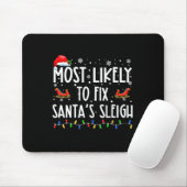 Wahrscheinlichste, um den Weihnachtsmann-Schlitten Mousepad (Mit Mouse)