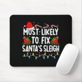 Wahrscheinlichste, um den Weihnachtsschlitten der Mousepad (Mit Mouse)