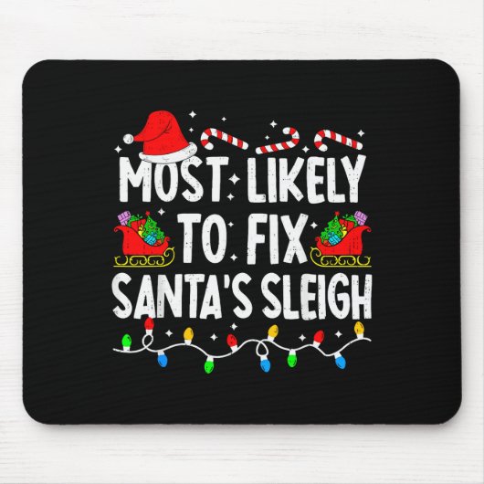 Wahrscheinlichste, um den Weihnachtsschlitten der Mousepad (Vorne)