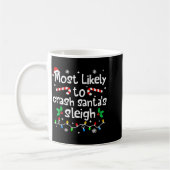 Wahrscheinlichste, um Weihnachtsmann-Schlitten-Wei Kaffeetasse (Links)