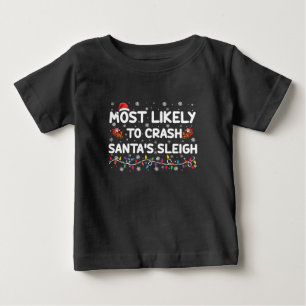 Wahrscheinlichste, um Weihnachtsmanns Schlitten lu Baby T-shirt
