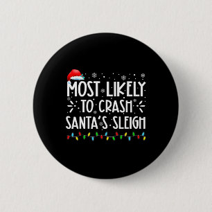 Wahrscheinlichste, um Weihnachtsmanns Schlitten zu Button