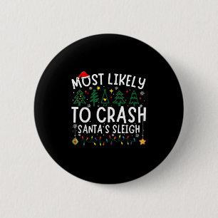 Wahrscheinlichste, um Weihnachtsmanns Schlitten zu Button