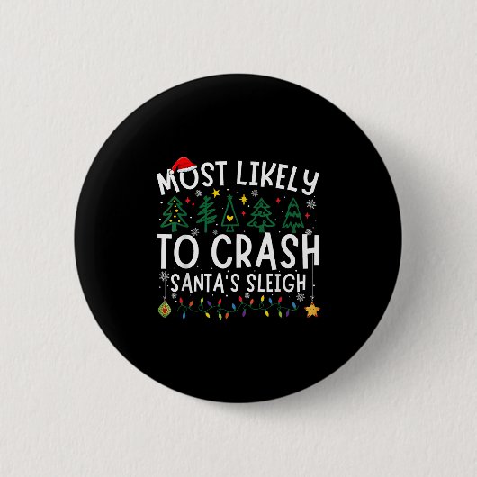 Wahrscheinlichste, um Weihnachtsmanns Schlitten zu Button (Vorderseite)
