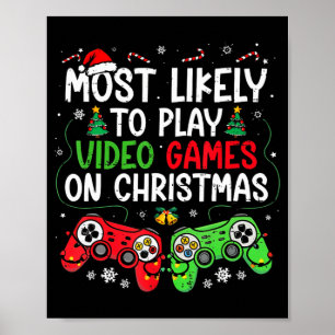 Wahrscheinlichste Videospiele an Weihnachten Lusti Poster